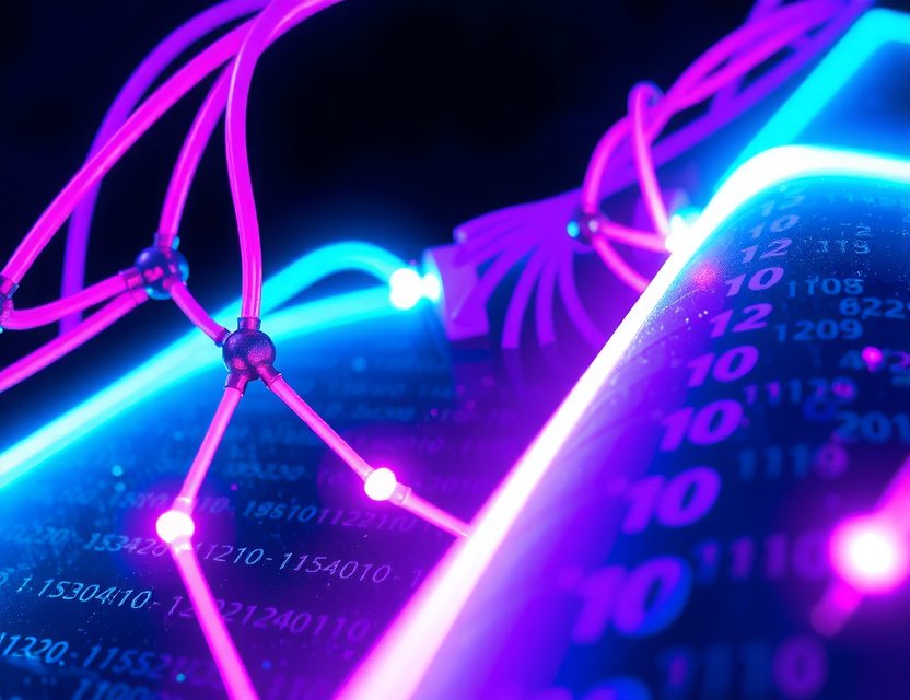 Futuristic innovation lab visualization